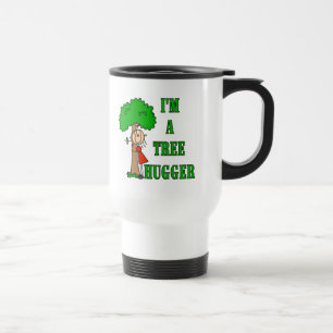 Stick Figure Tree Hugger T-shirts and Gifts Travel Mug