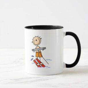 Stick Figure Water Skiing Tshirts and gifts Mug