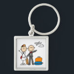 Stick Figure Wedding Honeymoon T-shirts and Gifts Key Ring<br><div class="desc">Stick Figure Wedding Honeymooners T-shirts,  mugs,  cards,  stickers,  magnets,  tote bags,  keepsakes,  keychains,  placemats,  binders,  and more featuring a stick figure bride and groom who are embarking on their honeymoon after being married!</div>