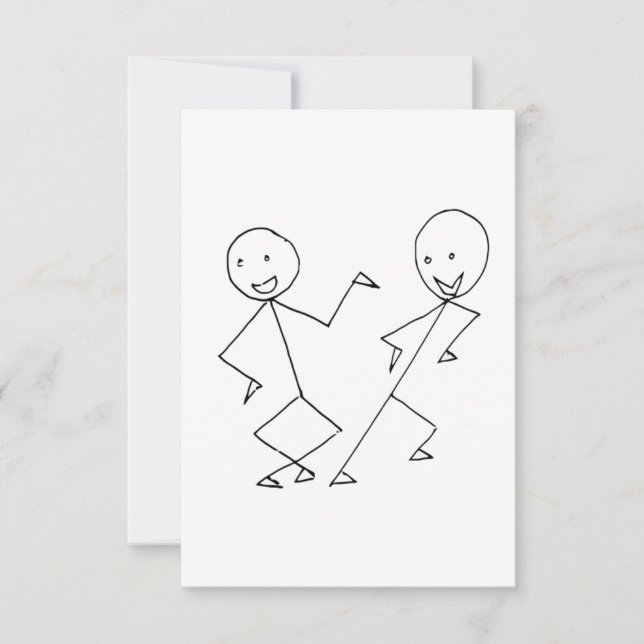 Stick Figures Dancing (Front)