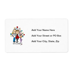 Stick Figures Expectant Parents Girl