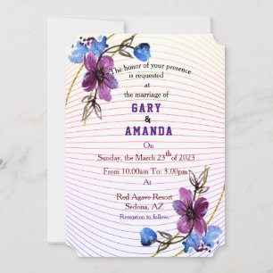 Stick From Purple  Invitation
