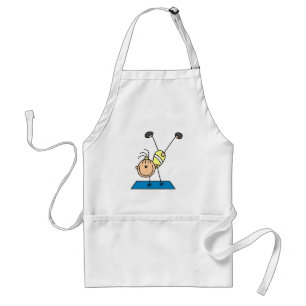 Stick Girl Doing Flips Tshirts and Gifts Standard Apron