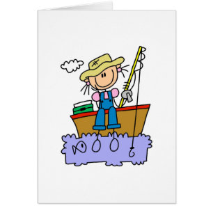 Stick Girl Fishing
