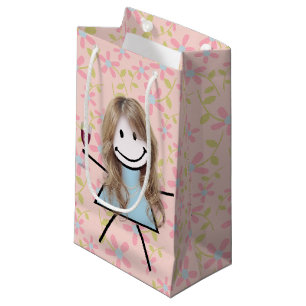 Stick Girl On With Red Wine Small Gift Bag