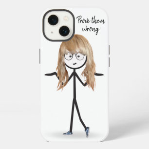 Stick Girl With Blonde Hair iPhone 13 Case