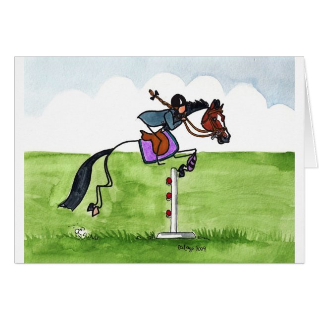 STICK HORSE Pony Showjumping (Front Horizontal)