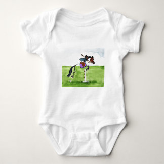 STICK HORSE Pony Showjumping Baby Bodysuit