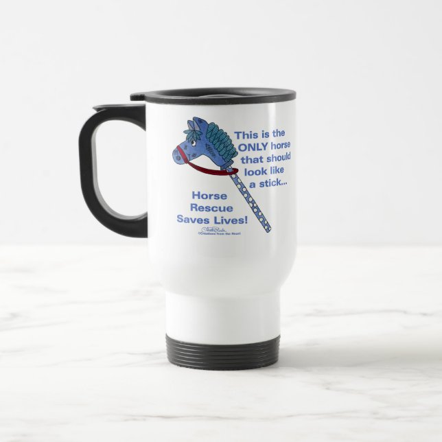 Stick Horse Travel Mug (Left)
