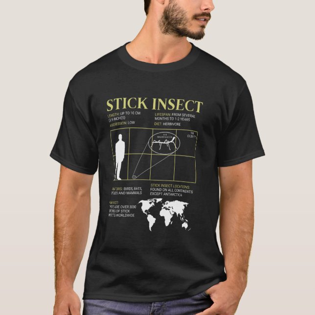 Stick Insect The Walking Stick Pet Stick Bug T-Shirt (Front)