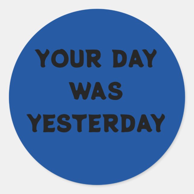 STICK IT - ATTITEE CLASSIC ROUND STICKER (Front)