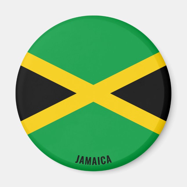 "Stick It" Charming Jamaica Patriotic Magnet (Front)