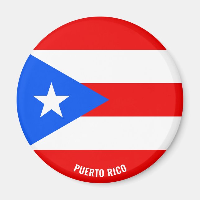 "Stick It" Charming Puerto Rico Patriotic Magnet (Front)