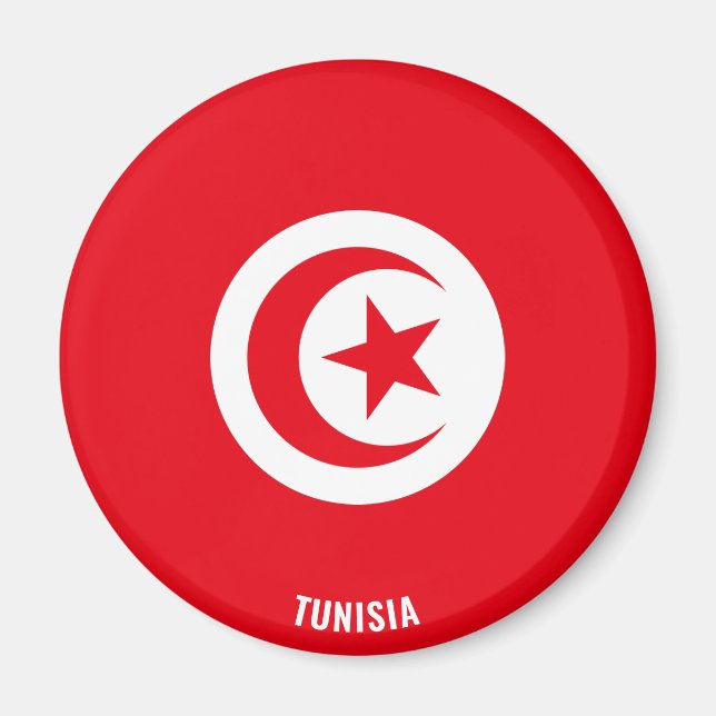 "Stick It" Charming Tunisia Patriotic Magnet (Front)