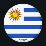 "Stick It" Charming Uruguay Patriotic Magnet<br><div class="desc">"Stick It" Charming Uruguay Patriotic Magnet. Stick some love for Uruguay on your fridge or any magnetic surface with this vibrant Uruguay flag magnet! Featuring the vibrant colors of the Uruguay flag , this magnet is the perfect way to display your love for Uruguay in a small but powerful way....</div>