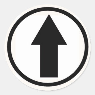 Stick it to the influence - Black Classic Round Sticker