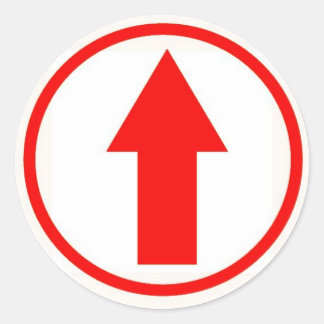 Stick it to the influence - Red Classic Round Sticker