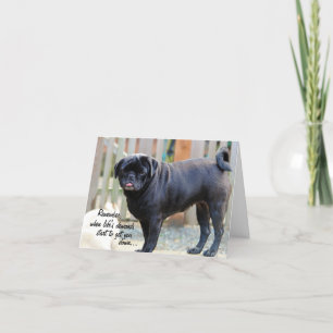 "Stick Out Your Tongue" Pug Card