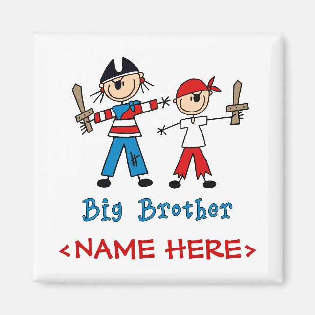 Stick Pirates Big Brother Magnet (Front)