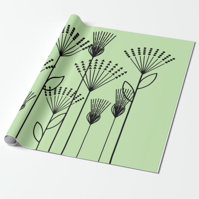 Stick Plants Wrapping Paper (Unrolled)