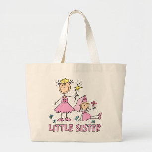 Stick Princess Duo Little Sister Large Tote Bag
