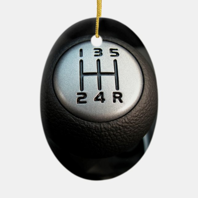 Stick Shift - Gear Box Ceramic Tree Decoration (Front)