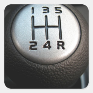 Stick Shift - Gear Box Square Sticker