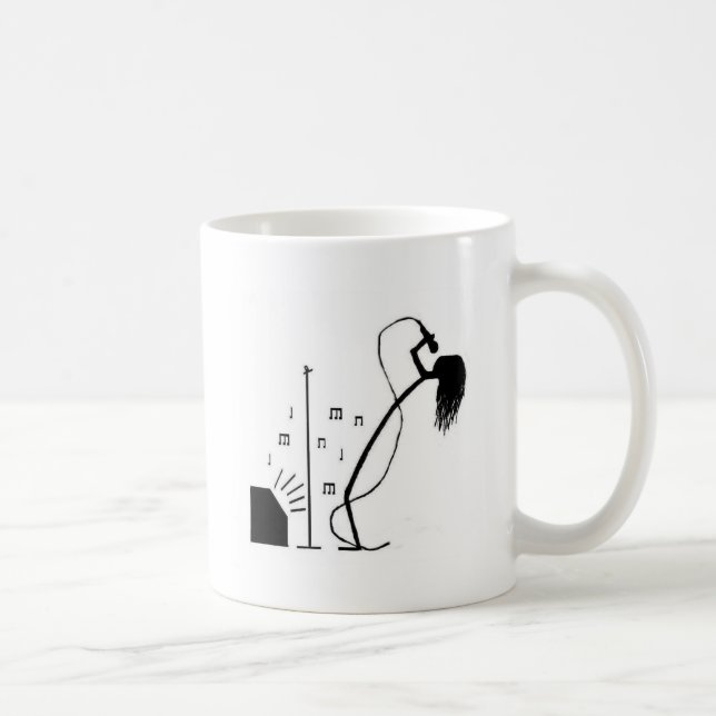 Stick Singer Coffee Mug (Right)