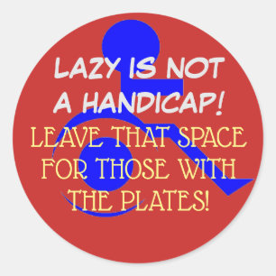 STICK THAT MESSAGE WHERE IT BELONGS! CLASSIC ROUND STICKER