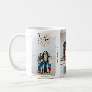 Stick Together Family Keepsake 3 Photo Collage Coffee Mug