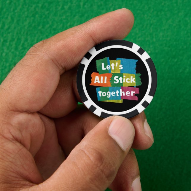 Stick Together Poker Chip (Hand)