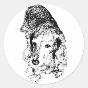 Stick With It – Dachshund Classic Round Sticker