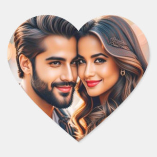 Stick with Love Heart Sticker