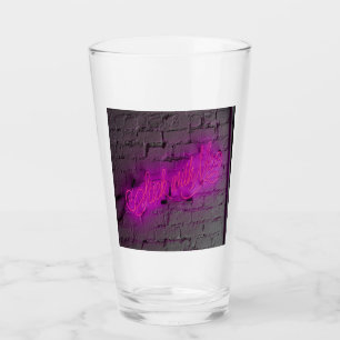 Stick with Me Pink Neon Sign Glass