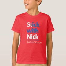 “Stick With Nick” kids' Hanes TAGLESS® tee