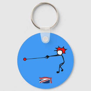 Stick-With-Sport Hammer Thrower UK Key Ring
