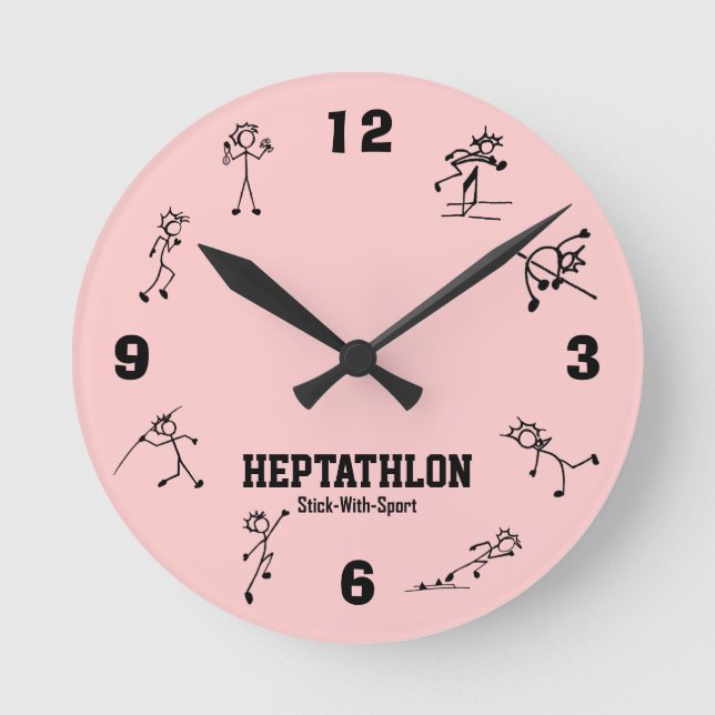 Stick With Sport Heptathlon Clock Track and Field (Front)
