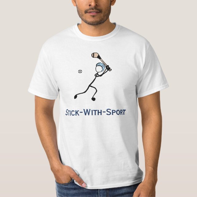 Stick With Sport Hurling Dublin Navy & Blue T-Shirt (Front)
