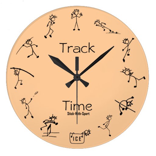 Image of Stick With Sport Track Time Decathlon Clock