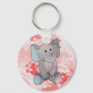 Stickbild Elefant Schlüsselanhänger Key Ring