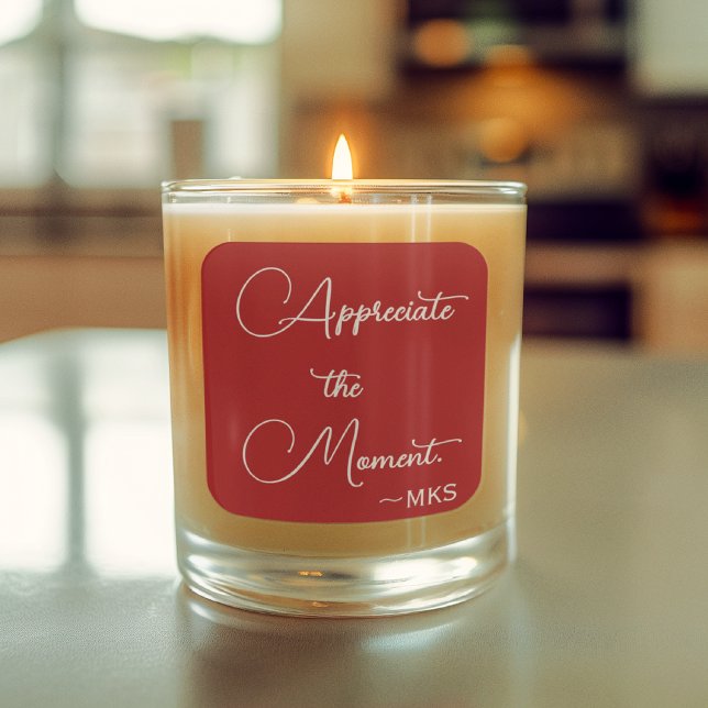 Sticker 3-in Cranberry Initials & Positive Text (Creator Uploaded)