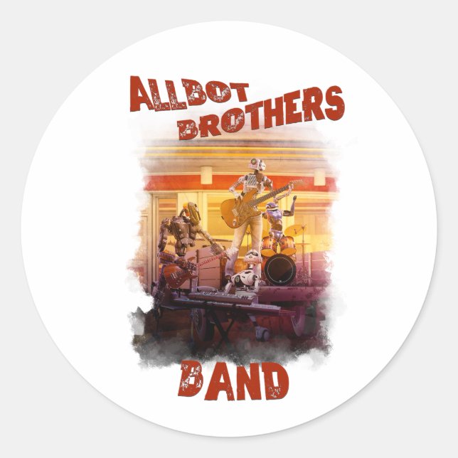 sticker Allbot Brothers Band /Bob's Saucer Repair (Front)