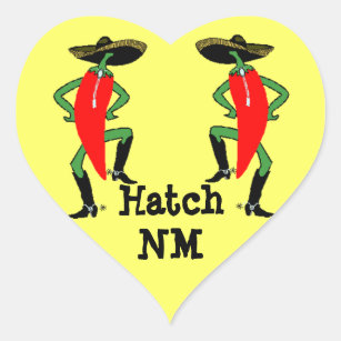 Sticker Anthropomorphic Chilli Pepper Men Hatch NM