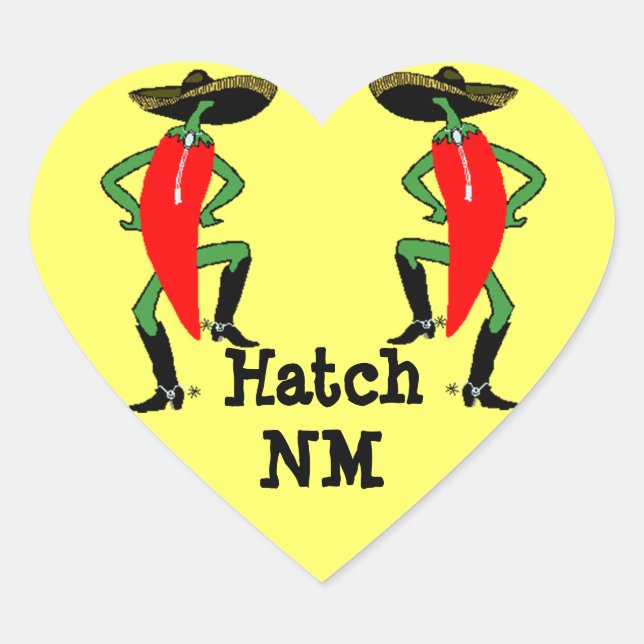 Sticker Anthropomorphic Chilli Pepper Men Hatch NM (Front)