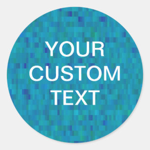 Sticker aqua tiles modern pattern