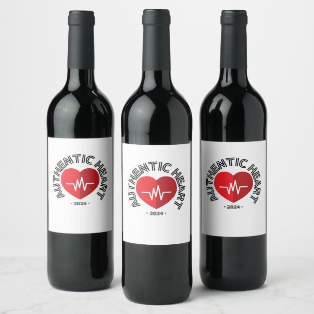 Sticker Authentic Heart 2024 (Bottles)