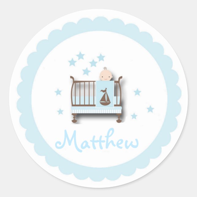 Sticker/Baby Classic Round Sticker (Front)