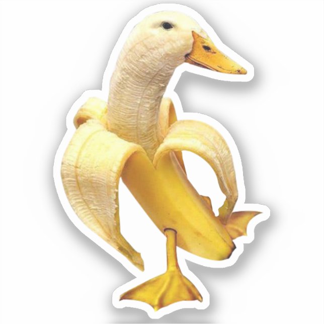 Sticker Banana Duck Meme (Front)