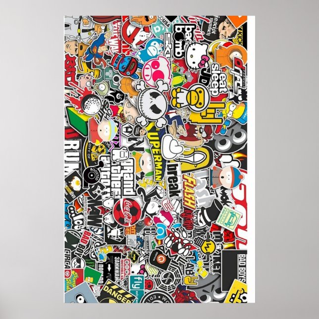 Sticker Bomb Poster (Front)