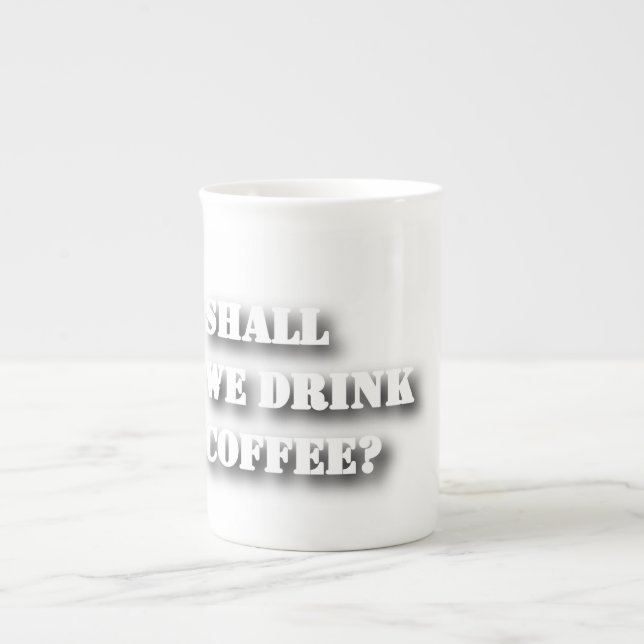 Sticker Bone China Mug (Front)